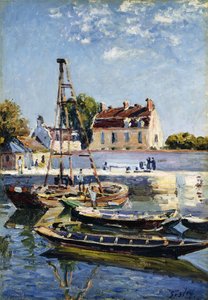 Aken, 1885 door Alfred Sisley
