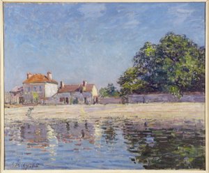 Oevers van de Loing, Saint-Mammes door Alfred Sisley