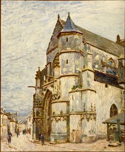 Kerk in Moret na de regen, 1894