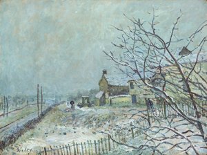 Eerste Sneeuw in Veneux-Nadon, 1878