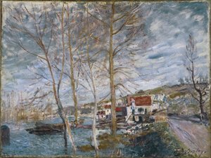 Overstroming in Moret, 1879