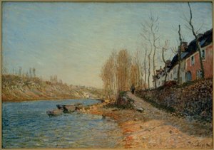 La Croix-Blanche in Saint-Mammès door Alfred Sisley