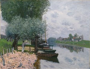 De Seine bij Bougival door Alfred Sisley