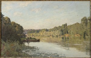 Landschap uit Bougival, 1873 door Alfred Sisley