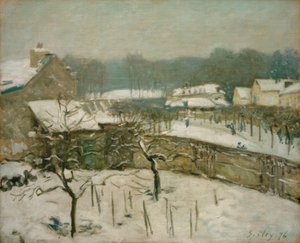 Louveciennes in de Sneeuw (Sneeuwstemming in Marly)