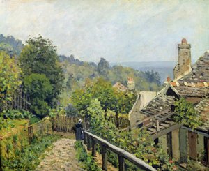Louveciennes of, De Hoogten bij Marly, 1873 door Alfred Sisley