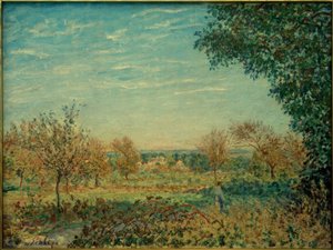 September ochtend door Alfred Sisley