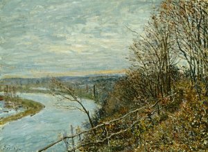 Novembermiddag door Alfred Sisley