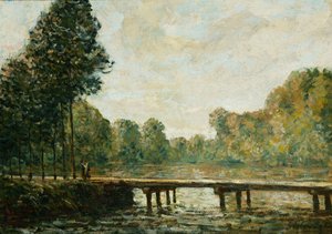 Klein bruggetje over de Orvanne, 1890