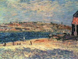 Rivieroever bij Saint-Mammes door Alfred Sisley