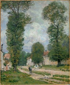Weg naar Versailles door Alfred Sisley