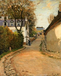 Rue de la Princesse, Louveciennes, kijkend naar het Noorden, c.1873