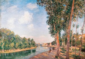 Saint-Mammès. Juni Zonneschijn door Alfred Sisley