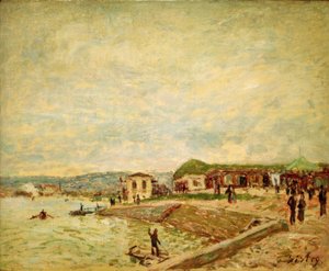 Seine bij Dageraad door Alfred Sisley