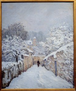 Sneeuw in Louveciennes