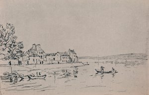 De oevers van Loing, ca. 1880s, 1946 door Alfred Sisley