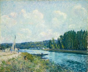 De oevers van de Oise, 1877-1878 door Alfred Sisley