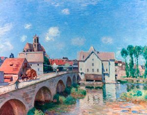 De Brug bij Moret, 1893 door Alfred Sisley
