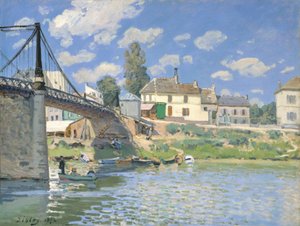De brug bij Villeneuve-la-Garenne