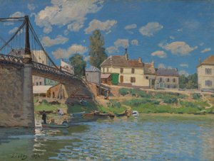 De brug bij Villeneuve-la-Garenne