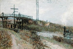 De Voetbrug over de Spoorlijn bij Sevres, c.1879