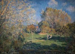 De tuin van Hoschede door Alfred Sisley
