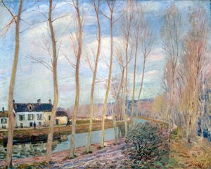 Het Loing-kanaal door Alfred Sisley