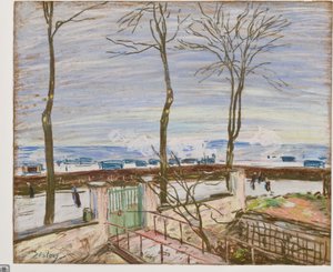 Het Moret Treinstation in de Winter