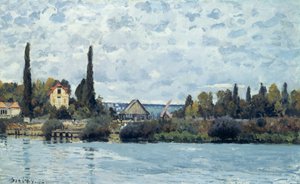 De Seine bij Bougival, 1873 door Alfred Sisley