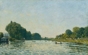De Seine bij Bougival, 1872 door Alfred Sisley