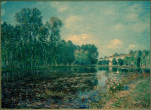 Bocht van de Loing in de zomer