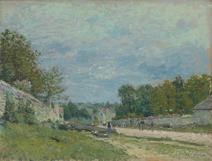 Versaillesweg door Alfred Sisley