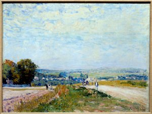 Uitzicht op de chemin de Montbuisson naar Louveciennes