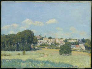 Uitzicht op Marly-le-Roi: Zonlicht door Alfred Sisley