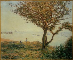 De rede van Cardiff (Schepen in de baai van Cardiff) door Alfred Sisley