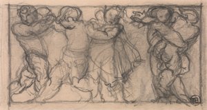 Groep Cherubs (ontwerp voor een fries?)