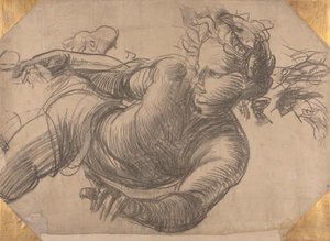 Studie van een klassieke figuur door Alfred Emile Stevens