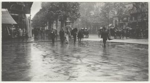 Een natte dag op de boulevard, Parijs door Alfred Stieglitz