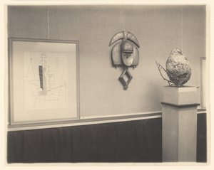 [Detail van Picasso-Braque Tentoonstelling bij 291].