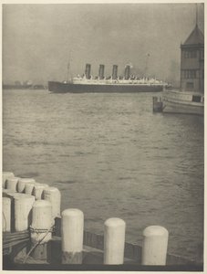 Outward Bound, De Mauretania, 1910 door Alfred Stieglitz