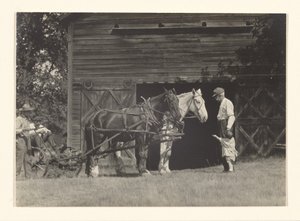 [Yvonne Boursault, Fred Varnum en twee niet-geïdentificeerde mannen, Lake George] door Alfred Stieglitz