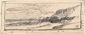 Rotsachtige Kust door Alfred Thompson Bricher