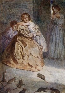 Plaag van ratten tijdens het beleg van Lucknow, Indiase opstand, 1857 door Alfred Wallis Mills