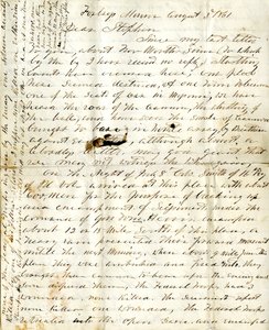 Brief [van Alfred Warner] aan Stephen, 3 augustus 1861 door Alfred Warner
