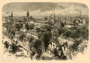 Stad van Milwaukee, 1874 door Alfred Rudolph Waud