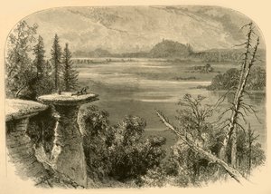Stand Rock, aan de Wisconsin River, 1874