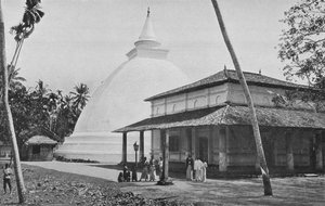 Kelaniya-tempel en dagoba, ca. 1890, 1910
