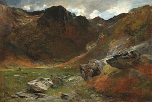 Een Moerassige Vallei uit de Natuur door Alfred William Hunt