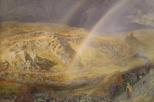 Een novemberregenboog, Dolwyddelan Valley, 11 november 1866, 13:00 uur