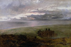 Kasteel van Harlech door Alfred William Hunt